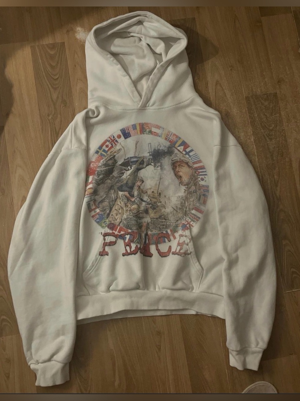 Peaceinwar very rare White Men's Hoodie - EOTW 24